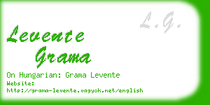 levente grama business card